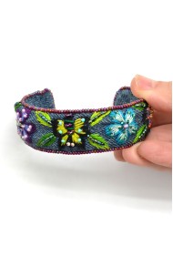 Denim Butterfly Cuff